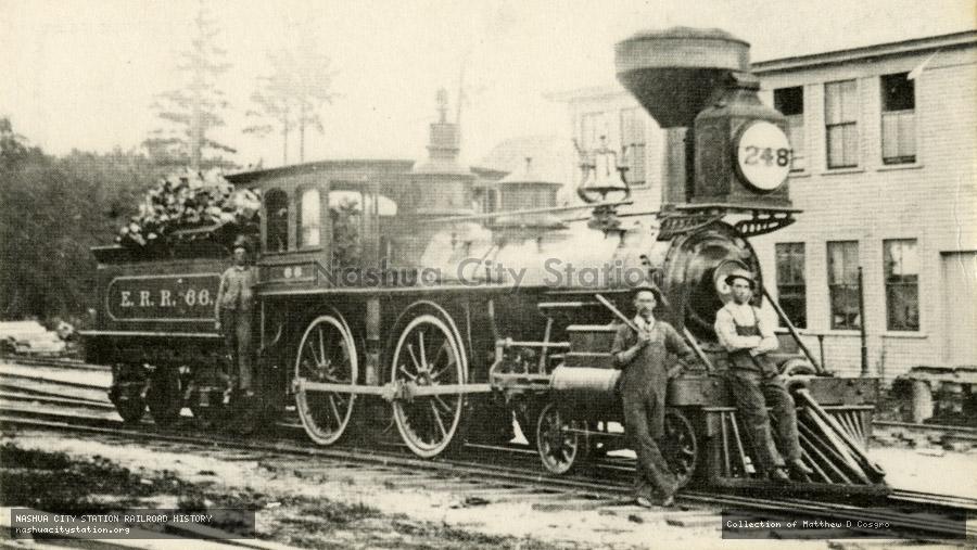Postcard: Eastern Railroad #66 at Wolfeboro Falls